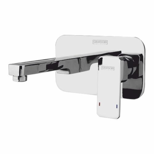 SINGLE LEVER BASIN MIXER WALL MOUNTED Chrome